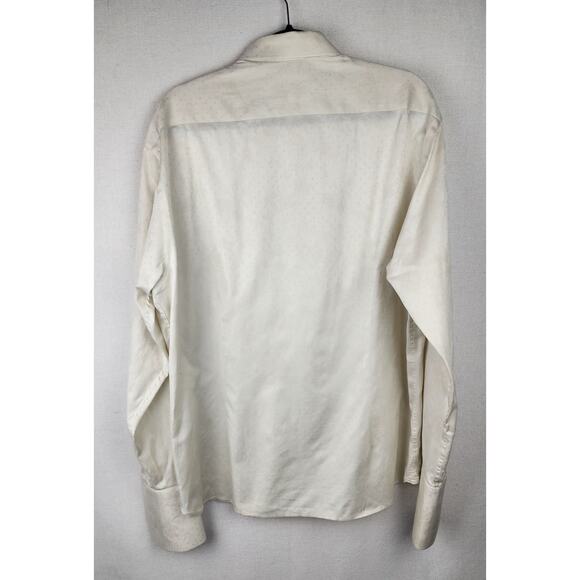 Ted Baker Shirt Mens XL floral diamond pattern formal wedding classic corporate - Picture 6 of 13